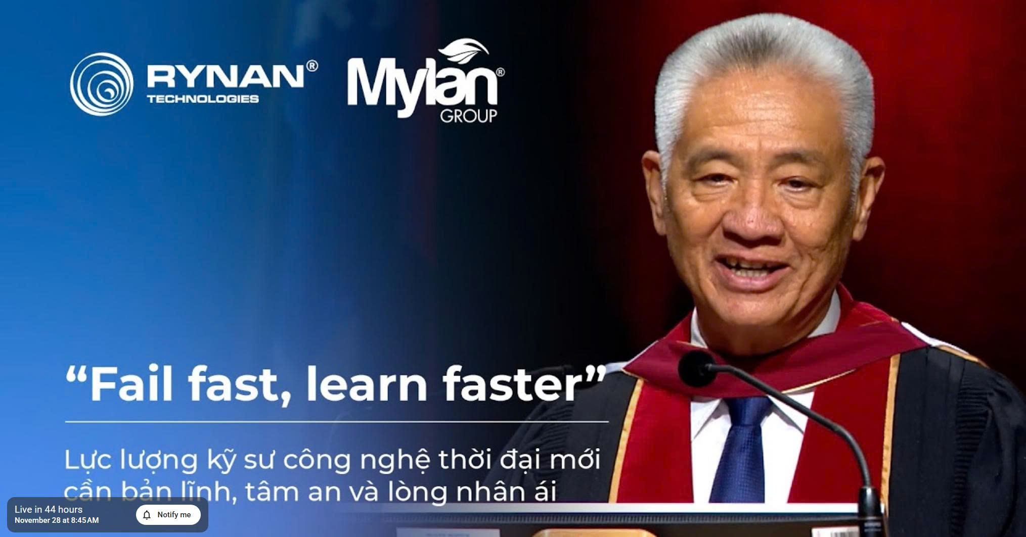 Tiến sĩ hàng đầu về Chuyển đổi số Nông nghiệp Việt Nam phát biểu tại Lễ Tốt Nghiệp ĐH CNTT TP.HCM