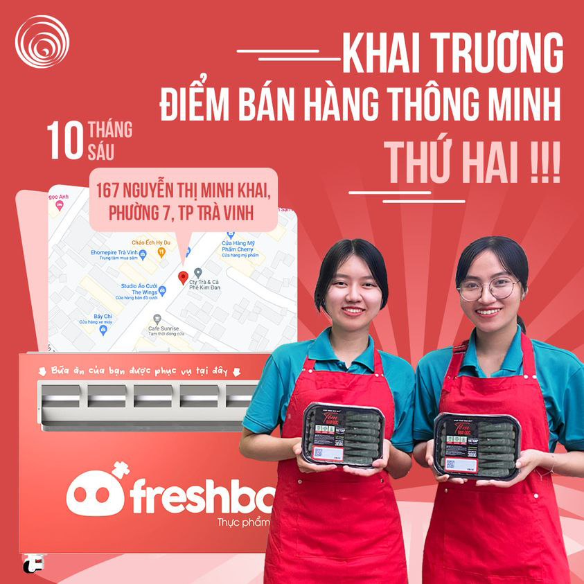 KHAI TRƯƠNG FRESHBOT TÔM ĐẠO ĐỨC - ĐIỂM BÁN HÀNG THÔNG MINH THỨ 2
